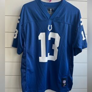 NFL Blue White Indianapolis Colts Jersey Youth XL 13 TY Hilton